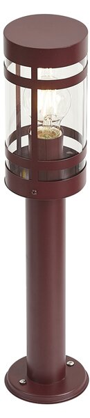 Moderná vonkajšia lampa tmavočervená 50 cm IP44 - Gleam