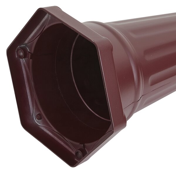 Klasická vonkajšia lampa tmavočervená 220 cm 3-svetlá IP44 - Havana