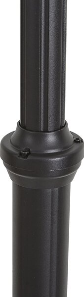 Klasická vonkajšia lampa čierna 200 cm 3-svetlá IP44 - Daphne