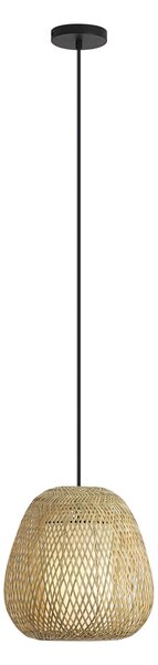 Japandi závesná lampa bambusová 30cm IP44 - Moana
