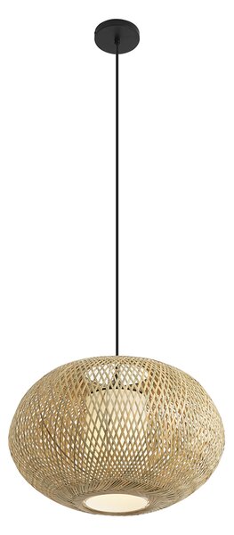 Japandi závesná lampa bambusová 50cm IP44 - Moana