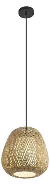 Japandi závesná lampa bambusová 30cm IP44 - Moana