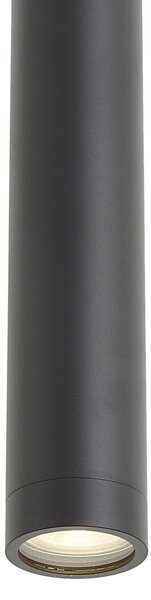 Dizajnové závesné svietidlo čierne GU10 50mm IP44 - Tuba