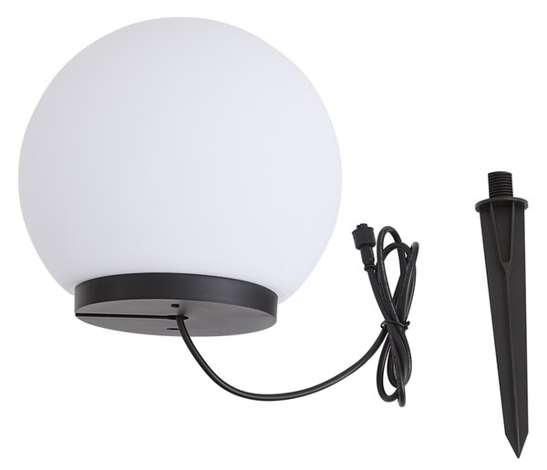 Moderná vonkajšia lampa 12V biela 20 cm vrátane LED IP65 - Voltaire Luno