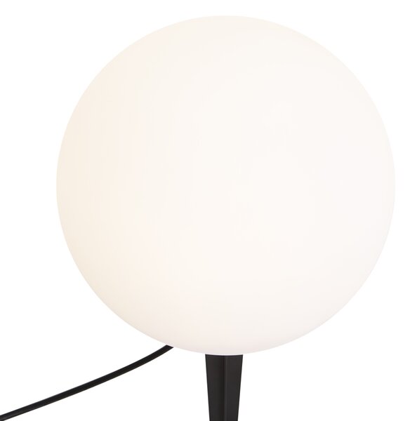 Moderná vonkajšia lampa 12V biela 20 cm vrátane LED IP65 - Voltaire Luno