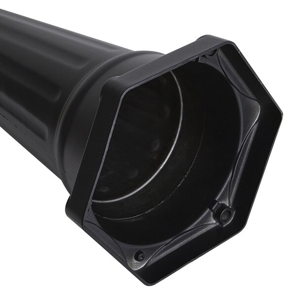 Klasická vonkajšia lampa čierna s meďou 220 cm 3-svetlá IP44 - Havana