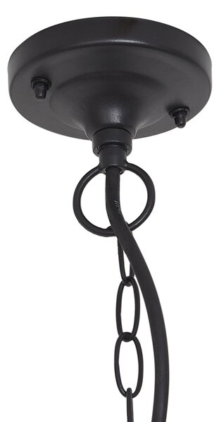 Klasická vonkajšia závesná lampa čierna IP44 - Berta