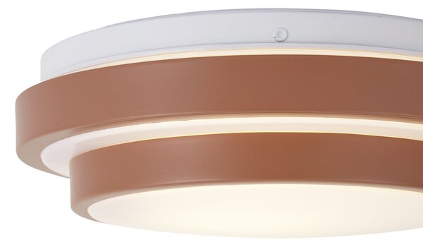 Moderné stropné svietidlo Sienna s bielym 25 cm IP44 - Walden