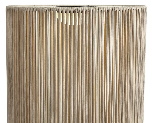 Moderná vonkajšia stolná lampa béžová vrátane LED nabíjateľná a solárna IP54 - Rope