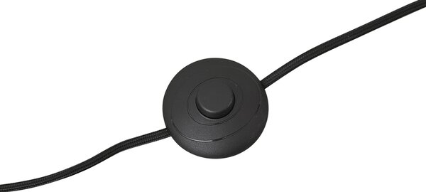 Stojaca lampa čierna bez tienidla - Simplo