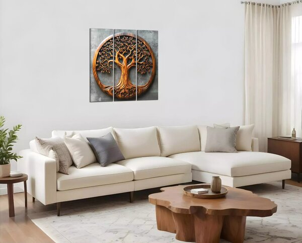 Obraz na plátne Drevený strom života