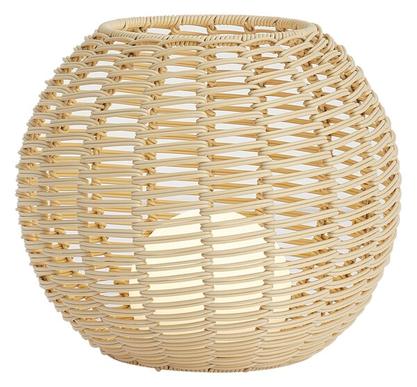 Vonkajšia stolná lampa béžová 30cm vrátane LED nabíjateľná s USB-C IP44 - Oli