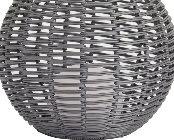 Vonkajšia stolná lampa tmavosivá 30 cm vrátane LED nabíjateľná s USB-C IP44 - Oli