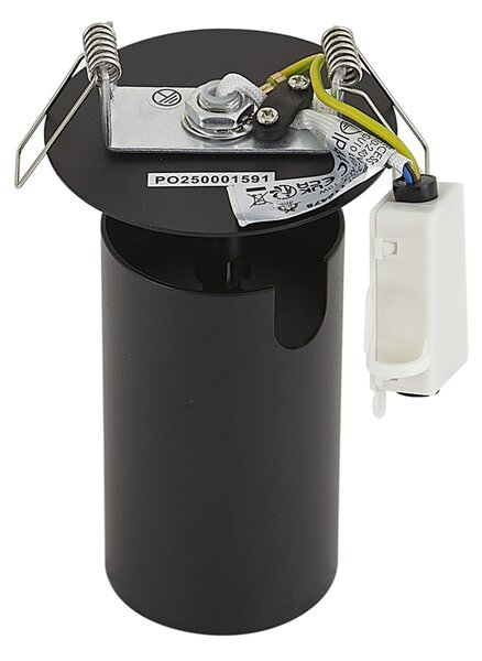 Moderné zapustené bodové svietidlo čierne GU10 50mm IP44 - Chels
