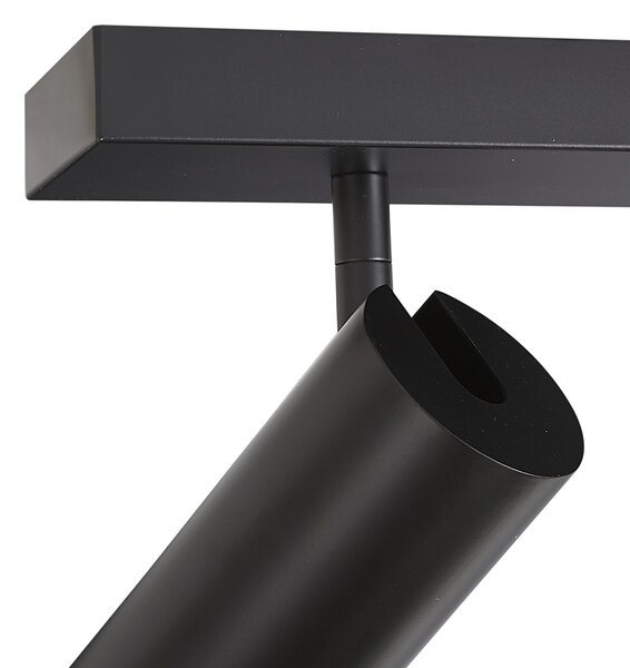 Moderné stropné svietidlo čierne 102 cm 6-svetiel nastaviteľné - Renna