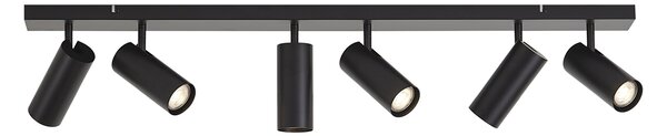 Moderné stropné svietidlo čierne 102 cm 6-svetiel nastaviteľné - Renna