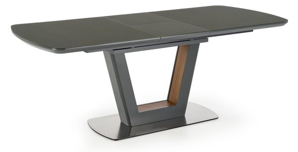 Halmar Rozkladací jedálenský stôl BILOTTI 160(200)x90 antracit mat/orech