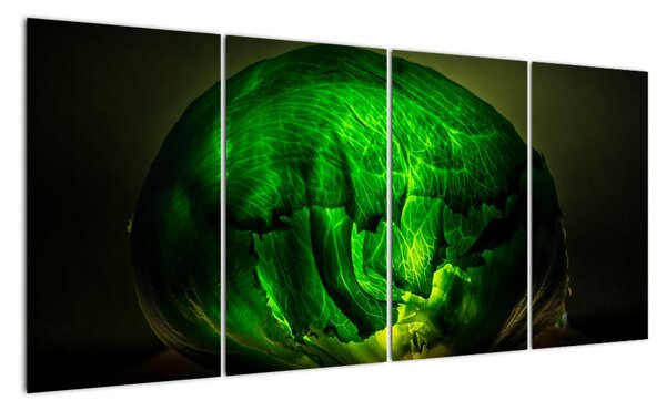 Zelená moderná abstrakcie (Obraz 160x80cm)