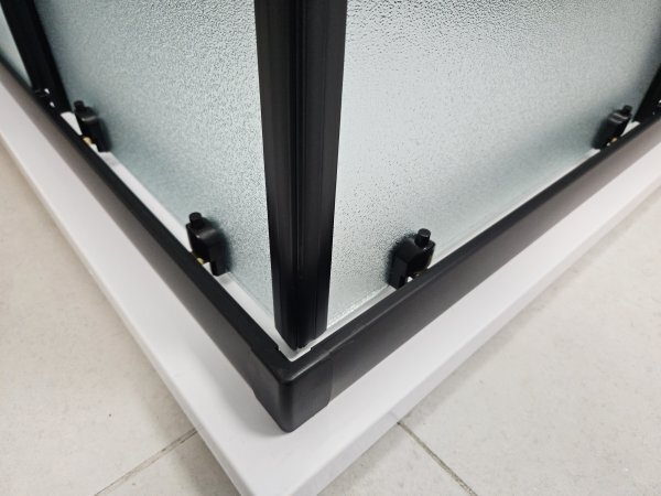 POINT BLACK HARD 80x80 Clear Štvorcový sprchovací kút s mramorovou vaničkou