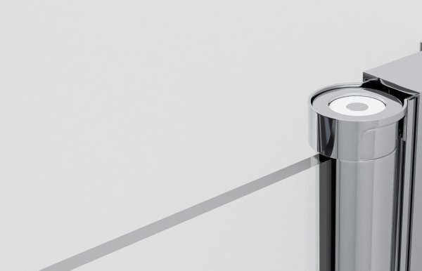 BETA LINE II Chrom 110 Číre Sprchové dvere dvojkrídlové s pevnými stenami v rovine