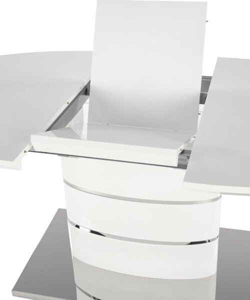 Halmar Rozkladací jedálenský stôl ASPEN 140(180)x90 biely