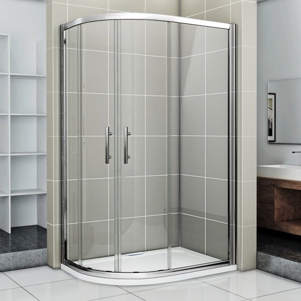 NATALI HARD 100x80 Clear Pravý Sprchovací kút asymetrický