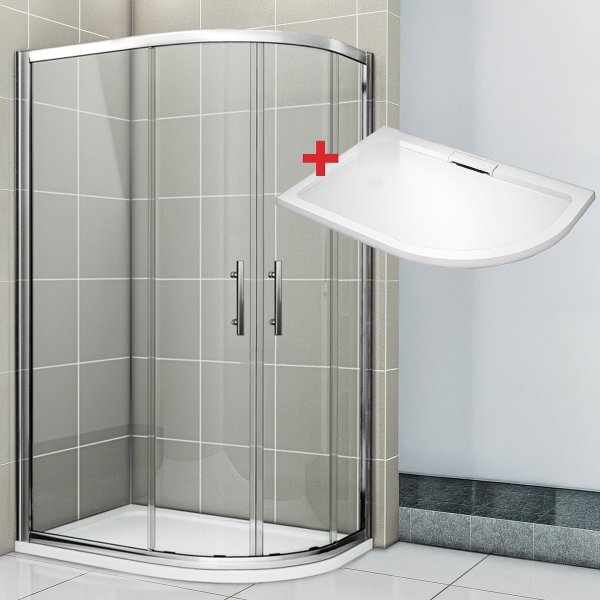 NATALI HARD 120x90 Clear Ľavý Sprchovací kút asymetrický