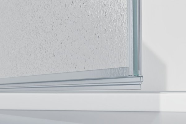 ALFA LINE Chróm 80 Grape Sprchové dvere jednokrídlové s pevnou stenou v rovine (60+20)