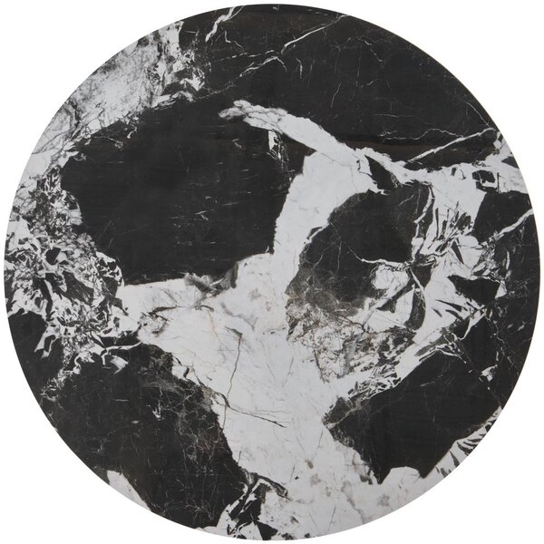 Halmar Konferenčný stolík ALEXANDRA - sada 2 ks čierny mramor/čierna