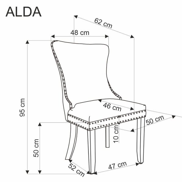 Halmar Jedálenská stolička ALDA béžová