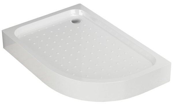 LOR 100 x 80 Ľavá Sprchová vanička asymetrická, akrylát