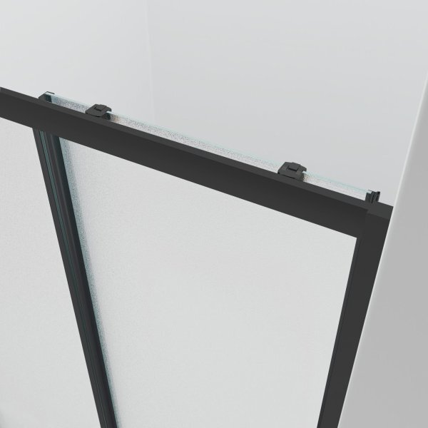 NICOL COMBI II Black 80x100x80 Grape Sprchovací kút s posuvnými dverami