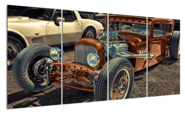 Obraz historického auta (Obraz 160x80cm)