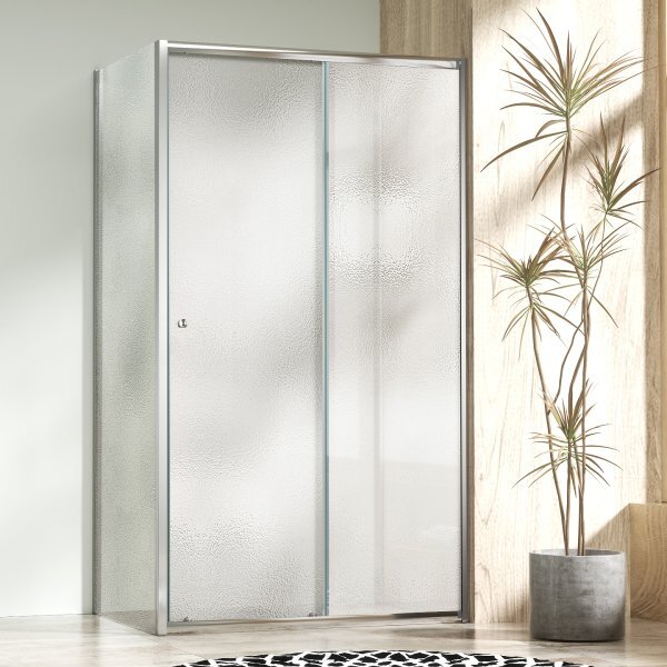 NICOL COMBI Chróm 100x80 grape Sprchovací kút s posuvnými dverami