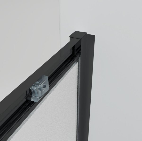 NICOL COMBI II Black 80x100x80 Grape Sprchovací kút s posuvnými dverami