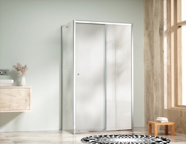 NICOL COMBI II Chróm 80x110x80 Grape Sprchovací kút s posuvnými dverami