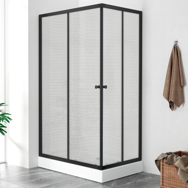 POINT BLACK LOR 100x80 Grape Obdĺžnikový sprchovací kút s akrylátovou vaničkou