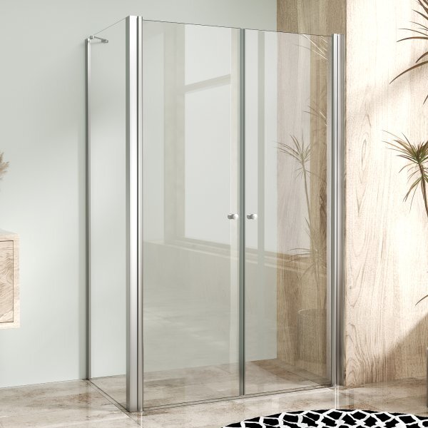 BETA COMBI Chróm 80x80 Clear Štvorcový sprchovací kút bez vaničky