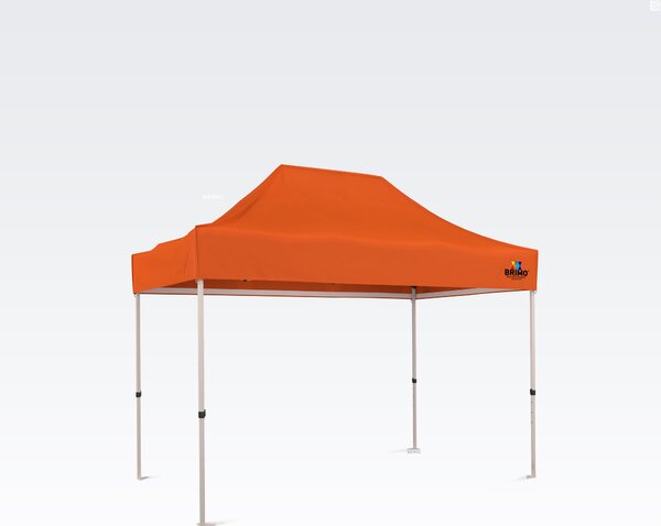BRIMO Skladací stan 2x3m - bez 3 stien - Oranžová