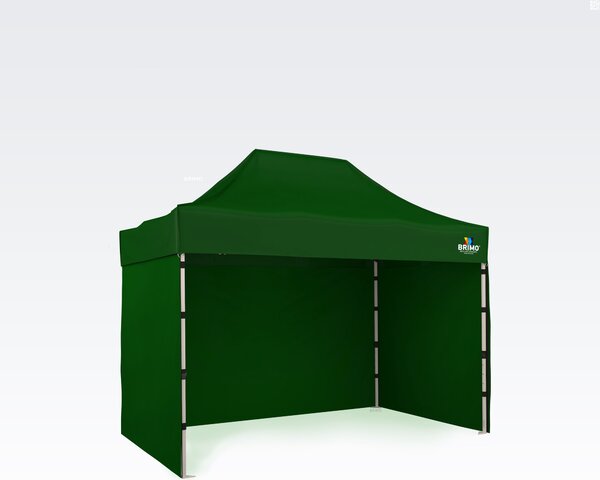 BRIMO Nožnicový stan 2x3m - s 3 stenami - Zelená