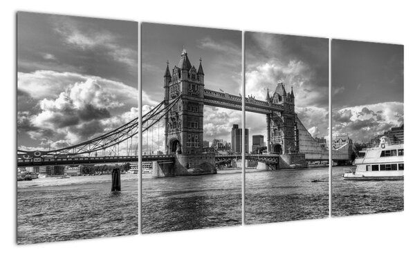 Tower Bridge - moderné obrazy (Obraz 160x80cm)