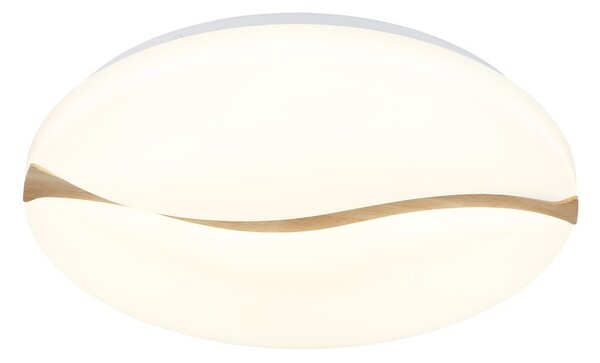 GLOBO 41790-18 LETICIA stropné svietidlo D330mm LED 24W 2860/1910lm 3000+4200+6000K biela, drevo