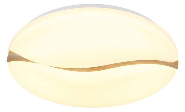GLOBO 41790-18 LETICIA stropné svietidlo D330mm LED 24W 2860/1910lm 3000+4200+6000K biela, drevo