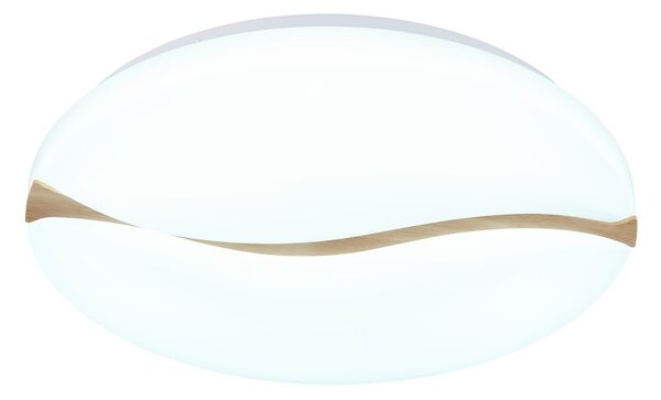 GLOBO 41790-18 LETICIA stropné svietidlo D330mm LED 24W 2860/1910lm 3000+4200+6000K biela, drevo