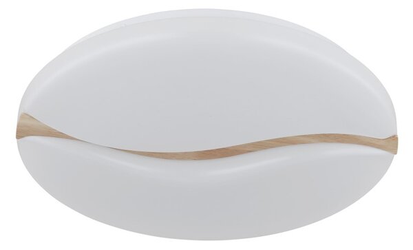 GLOBO 41790-18 LETICIA stropné svietidlo D330mm LED 24W 2860/1910lm 3000+4200+6000K biela, drevo