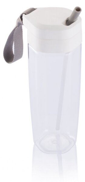 XD Design Športová fľaša so slamkou Turner 600ml biela