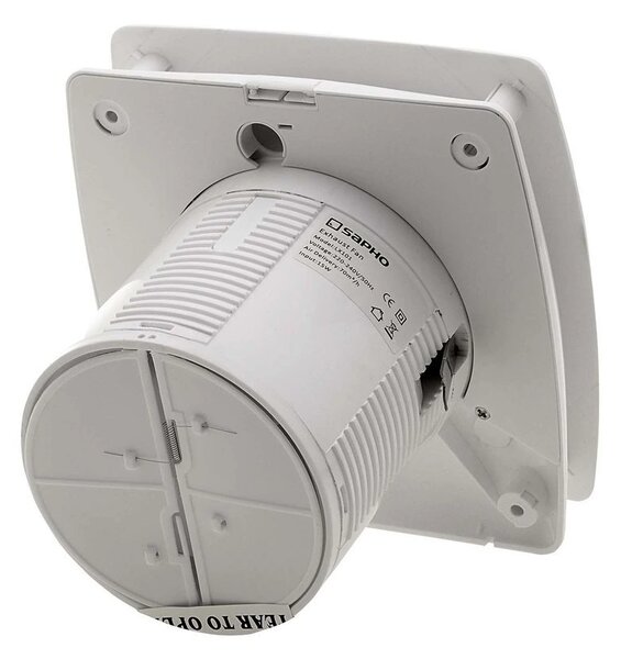 Sapho Sapho, LEX kúpeľňový ventilátor axiálny, 15W, 100mm potrubie, biela, LX101