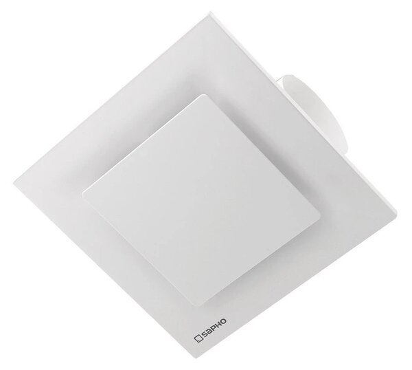 Sapho Sapho, TECTO kúpeľňový stropný ventilátor axiálny, 20 W, potrubie 100mm, biela, TC201