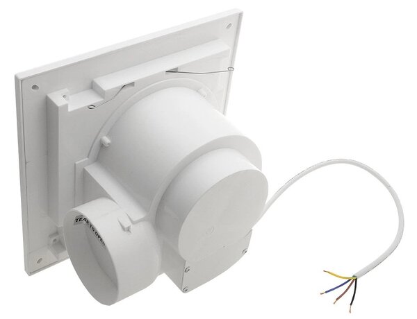 Sapho Sapho, TECTO kúpeľňový stropný ventilátor axiálny, 20W, potrubie 100mm, biela, časovač, TC202