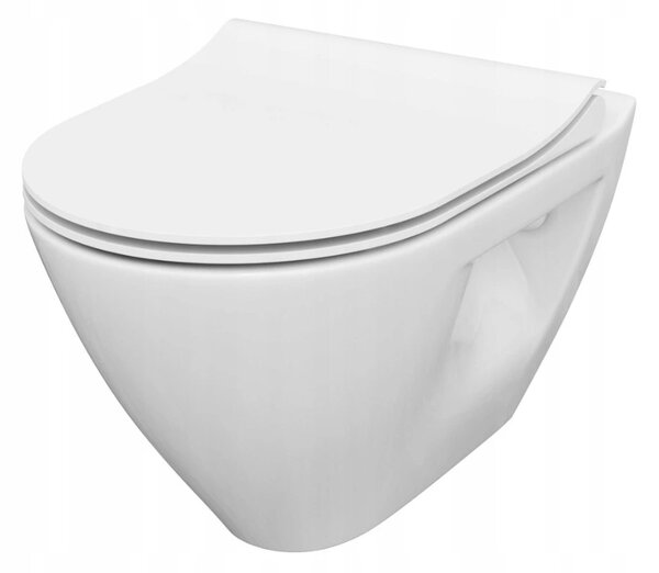 Cersanit Mille Plus CleanOn, závesná wc misa bez sedátka, biela, K675-007